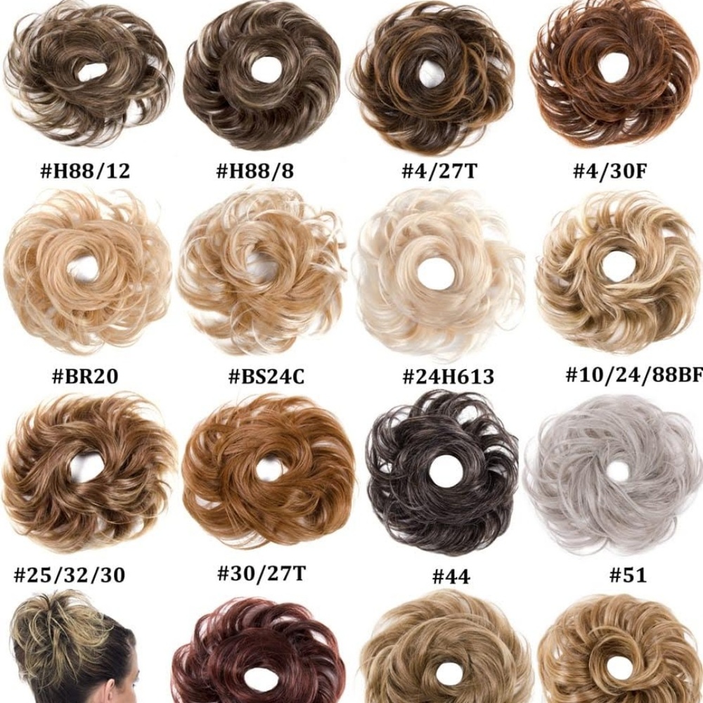 scrunches of hair